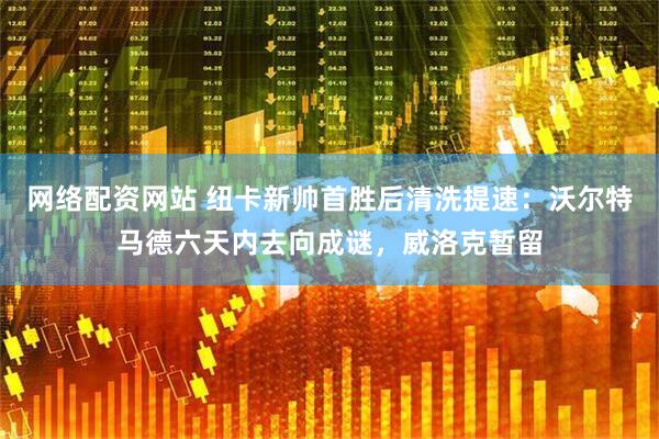 网络配资网站 纽卡新帅首胜后清洗提速：沃尔特马德六天内去向成谜，威洛克暂留